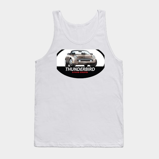 2002-2005 Ford Thunderbird in Oval Patch Tank Top by PauHanaDesign